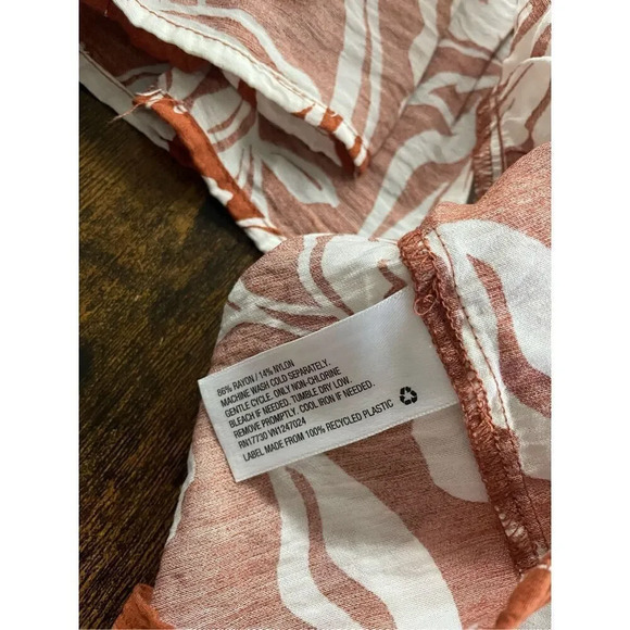 A New Day Tie Neck Sleeveless Floral Print Top, - Picture 5 of 10